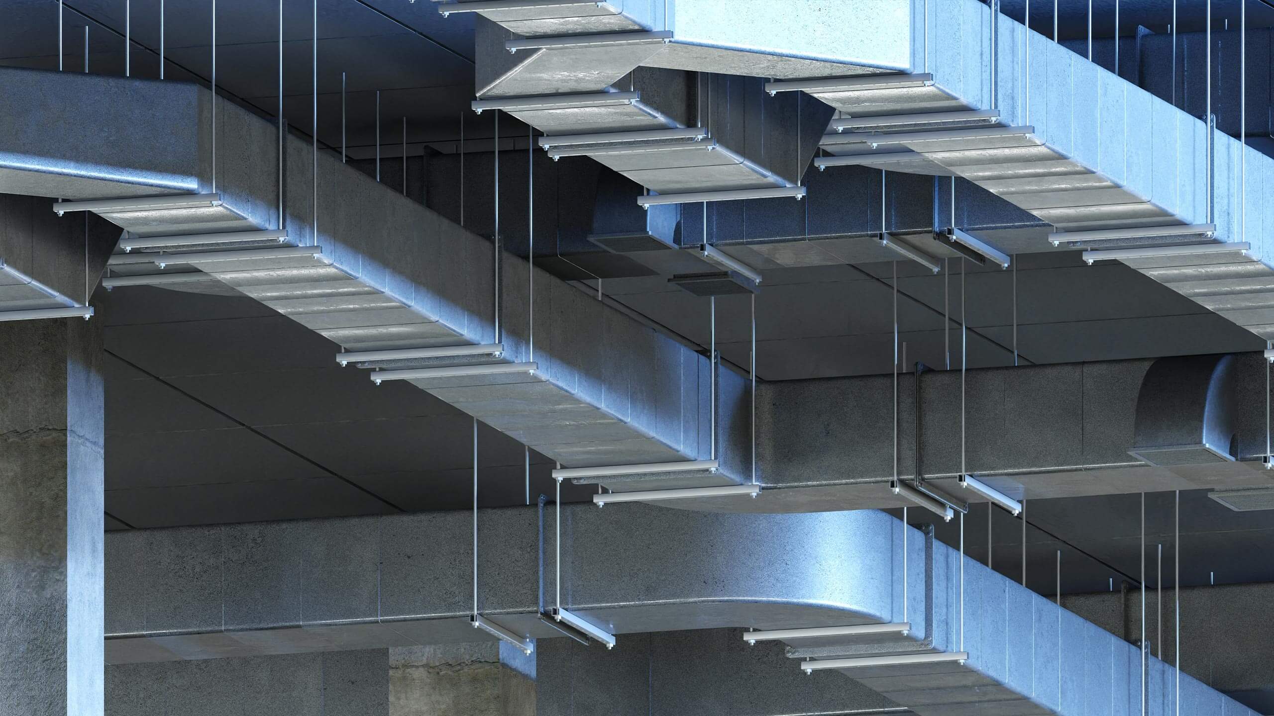 New construction commercial HVAC ductwork in the Permian Basin — K & J Services of Texas